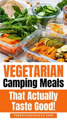 vegetarian camping meals that actually taste good are easy to make and delicious for the whole family