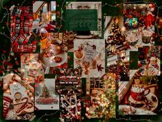 a collage of christmas items and decorations