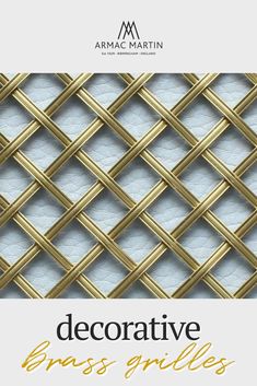 decorative brass grilles with the words decorative brass grilles