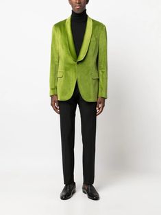 Boglioli K-jacket velvet-finish Blazer - Farfetch Luxury Green Blazer With Lapel Collar, Green Velvet Coat Men, Green Velvet Suit Jacket Men, Green Velvet Blazer Men, Velvet Jacket Men, Blazer Verde Lima, Luxury Green Double-breasted Blazer, Blazer Verde, Cashmere Blazer