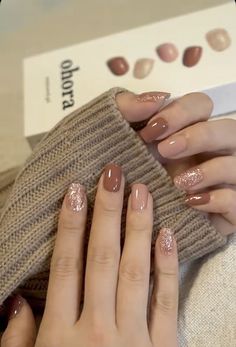 Ongles Beiges, Fall Gel Nails, Simple Gel Nails, Blush Nails, Short Acrylic Nails Designs, Dipped Nails