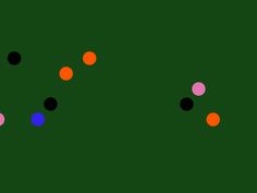 an image of colorful dots on a green background