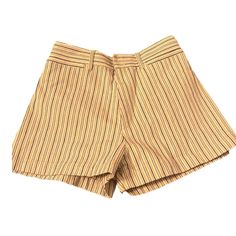 Nwt Rebecca Taylor Striped Shorts Size 4 Original Cost This Year - $195 Classy, Clean Lines Looks Amazing With Black Top, Body Suit, And Heels Or Sandals Fitted Striped Short Bottoms, Fitted Striped Bottoms Short Length, Chic Striped High-waisted Shorts, Retro Striped Short-length Bottoms, Retro Striped Short Bottoms, Vintage Summer Workwear Bottoms, Vintage Workwear Shorts For Summer, Vintage Striped Bottoms For Workwear, Vintage Short Bottoms For Workwear