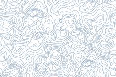 a white and blue pattern with lines in the shape of waves on a white background