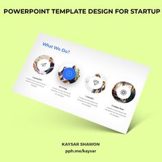 the powerpoint template design for start up