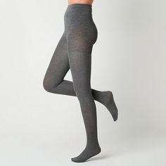 Stay cozy and chic on the coldest days with this pair of Mixit women's sweater tights. These stretch-knit tights are crafted from a thick sweater-like fabric, and are perfect to wear at home or with your favorite dress and boots.Fiber Content: 76% Rayon, 22% Polyester, 2% SpandexFabric Description: KnitCare: Machine Wash, Tumble DryCountry of Origin: Imported Winter Stretch Ribbed Tights, Fitted Ribbed Tights For Winter, Fitted Ribbed Tights For Fall, Ribbed Tight Winter Tights, Tight Ribbed Winter Tights, Winter Fitted Ribbed Tights, Ribbed Winter Tights, Winter Ribbed Tights, Winter Stretch Ribbed Hosiery