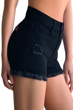 Item No. 786136 The Roswear distressed denim shorts strike the perfect balance between style and comfort. Made from premium stretchy denim, these shorts provide a snug yet comfortable fit that moves with your body These jean shorts feature trendy distressed detailing that adds a chic and edgy touch to your outfit, which is perfect for a casual summer day out with friends or a day at the park The mid-rise waist and button closure give these shorts a classic and timeless look that never goes out o Stretch Cutoff Jean Shorts Trendy Style, Trendy Stretch Cutoff Jean Shorts, Trendy Stretch Distressed Jean Shorts, Trendy Stretch Jean Shorts With Short Legs, Trendy Stretch Jean Shorts With Built-in Shorts, Trendy Stretch Jean Shorts, Trendy Stretch Cutoff Shorts, Ripped Stretch Cotton Shorts, Casual Ripped Stretch Shorts