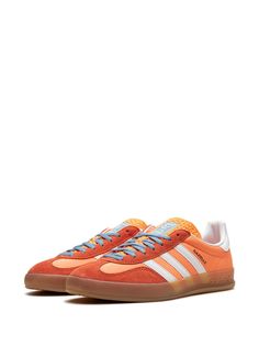 Adidas Gazelle Indoor, Colorful Sneakers, Orange Sneakers, Orange Shoes, Volleyball Shoes, Shoe Inspo, Adidas Outfit, Swag Shoes, Adidas Gazelle