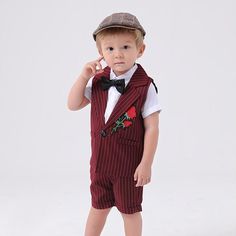 Material:Cotton Thickness:Regular Package included:3 Pieces Season:Summer Sales 3Pcs Handsome Striped Suit Set Wholesale children's clothing,which is very comfortable to wear it.Fashionable high quality organic and affordable clothes 3Pcs Handsome Striped Suit Set Wholesale children's clothing that will always catch the attention of people.3Pcs Handsome Striped Suit Set Wholesale children's clothing are very comfortable to wear and the material is easy to clean. Heart is not as good as action, q Playful Red Summer Sets, Casual Red Party Sets, Playful Red Fitted Set, Playful Red Fitted Sets, Playful Fitted Red Sets, Red Cotton Party Sets, Striped Suit, Clean Heart, Colorful Socks