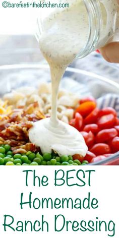 the best homemade ranch dressing recipe