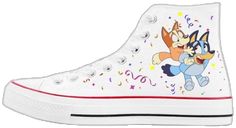 Dog Shoes, Sneakers Athletic, Blue Dog, Blue Springs, High Tops, Springs, Athletic Shoes, Converse, Parenting