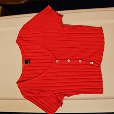 Very Cute Red Ribbed Crop Top With Buttons Down The Front. Juniors Size Small. Nwot. Smoke-Free Home. Red Cotton V-neck Crop Top, Red V-neck Cotton Crop Top, Red Ribbed Fitted Crop Top, Red Ribbed Crop Top For Summer, Red Ribbed Casual Top, Red Ribbed V-neck Top, Casual Red Ribbed Top, Red Ribbed Summer Top, Red Ribbed Top For Summer