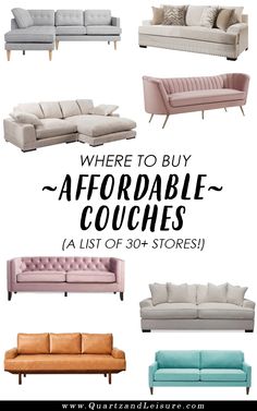 the ultimate list of 30 cute and comfy couches that won't break the bank