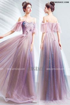 Pink Fitted A-line Gown, Purple A-line Banquet Dress, Purple A-line Dress For Banquet, Purple A-line Gown For Banquet, Purple Ball Gown Dresses For Spring, Purple Ball Gown For Spring, Spring Purple Ball Gown Dress, Purple A-line Evening Dress For Banquet, Purple A-line Evening Dress For Summer