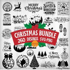 christmas bundle with over 250 designs svt - png