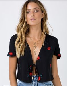 Camila Morrone, Festival Jacket, Festival Tops, Tie Front Blouse, Online Fashion Boutique, Buy Now Pay Later, Online Tops, Cute Woman, Princess Polly