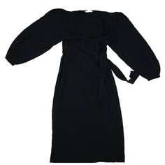 Hm Muslin Wrap Dress Calf Length Midi V-Neck Slim Black Wrapover Womens Sz S Women's Size Small. Fitted, Calf-Length Dress In Soft Cotton Muslin. V-Neck And Wrapover Front With Wide Ties At One Side And Narrow, Concealed Ties At Other Side. Gathers Over Shoulders, Long Sleeves, And Covered Elastic At Cuffs. Unlined. Length: Midi Sleeve Length: Long Sleeve Fit: Slim Fit Style: Wrap Over Neckline: V-Neck Description: Black, Solid-Color Imported: Yes 100% Cotton Why Shop With Us?Customer Service Is Black Wrap Midi Dress For Summer, Summer Black Wrap Midi Dress, Black Long Sleeve Viscose Midi Dress, Black Viscose Long Sleeve Midi Dress, Black Wrap Dresses For Date Night, Long Black Daywear Dress, Black Long Daywear Dresses, H&m V-neck Dress For Brunch, Black Wrap Dress For Formal Occasions