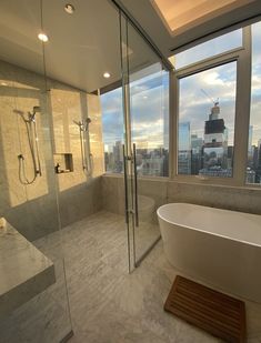 Perfect does not even begin to describe this bathroom! Throwback to our tour at one of the most beautiful penthouses in Chicago! 

Locate a luxury apartment with AptAmigo, a team of professional apartment locators. Enjoy natural light with floor-to-ceiling windows. AptAmigo has the ultimate list of the best luxury apartments with floor-to-ceiling windows in Chicago. Floor To Ceiling Windows Bathroom, Nyc Luxury Apartment Bathroom, Apartment With Nice View, New York Apartment Bathroom Aesthetic, Nyc Apartments Luxury, Glass Appartments, Ew York Apartment, Bathroom Nyc Apartment, New York Apartment Interior Kitchen