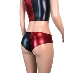 Full Harley Quinn costume that includes a spandex metallic crop top and cheeky hot pants. Wear this costume to a rave, music festival, roller derby, or costume party. Disco Style Fitted Shorts For Club, Disco Style Fitted Club Shorts, Fitted Rave Swimwear For Costume Party, Rave Style Stretch Shorts For Music Festival, Fitted Rave Shorts For Party, Disco Club Shorts Fitted Style, Rave Stretch Shorts For Music Festival, Fitted Disco Shorts For Club, Stretch Rave Shorts For Music Festival