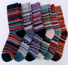 Unisex socks made with  alpaca yarn and wool (70%) and nylon (30%).  Very soft and warm. Made in Peru .  Medium ( 7.5-9) and Large size (9.5-11) Cozy Warm Multicolor Socks, Warm Cozy Multicolor Socks, Warm Multicolor Socks, Warm Multicolor Socks For Winter, Warm Multicolor Winter Socks, Alpaca Yarn, Baby Alpaca, Alpaca Wool, Casual Socks