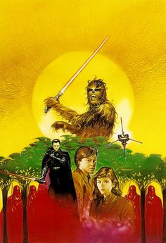 the poster for star wars ii, featuring chew - o - wee and hanbo