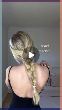 Simple One Braid Hairstyles, One Braid Tutorial, Single French Braid Tutorial, One Braid Hairstyles For School, How To Make Braids Step By Step, How To Do A Braid On Yourself, French Plait Tutorial On Yourself, How To Plait Your Own Hair Step By Step, Easy & Quick Hairstyle Tutorials