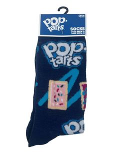 Spice up your sock collection with these Odd Sox Crazy Pop Tarts Socks. These crew socks are perfect for any occasion, whether it's casual wear, workwear, or business attire. The mid-calf length and full toe style make them comfortable for all-day wear. Made from a blend of polyester and spandex, these socks are lightweight, breathable, and suitable for all seasons. The multicolor design and novelty theme add a touch of fun to your outfit. These socks are machine washable and come in a regular size fit for men. Order now and add a pop of color to your wardrobe! Weird Socks, Odd Socks, Silly Socks, Unique Socks, Baskin Robbins, Funky Socks, Fun Socks, Trendy Streetwear, Care Logo