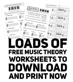 loads of free music theory worksheets to download and print now for the classroom