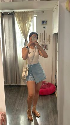 Casual Mexico Outfit Ideas, Beach Road Trip Outfit, Shein Curvy Outfits, Miami Going Out Outfits, Outfits For Beach Vacation, Outfits Cumpleaños, Skort Ootd, Bowling Outfit Ideas, Outfits Calor