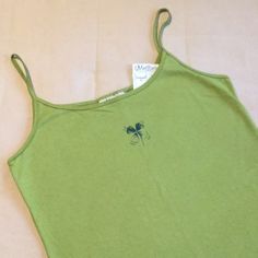 This Camisole Is So Cute! Slight Deodorant Mark (From Trying It On) As Pictured. Bought As Part Of A Set With Shorts, But I Do Not Have The Shorts. This Listing Is For The Cami Only. (Bin9) Green Cotton Camisole With Tank Straps, Green Tank Strap Camisole For Spring, Green Camisole With Tank Straps For Spring, Green Cotton Camisole, Fitted Green Tank Camisole, Fitted Green Camisole For Summer, Green Fitted Camisole Tank Top, Fitted Green Camisole Tank Top, Green Summer Cotton Tank Top