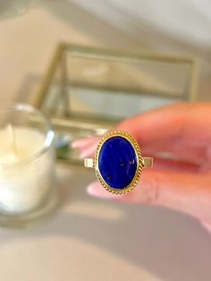 14K Solid Gold Vintage Lapis Ring, Lapis Lazuli Ring, Genuine Natural Lapis Ring, Christmas Gift, Real Gold Lapis Ring, Gift For Mom,Vintage PRODUCT DETAILS Made to order Material: 14K Solid Gold PACKAGING All items are nicely packaged ready to gift in elegant jewelry boxes. You can also leave a gift message for the recipient at checkout. Information:  If you want to get information about our products, you can contact us. Shipping:  Your gold jewelry is sent by international express shipping. (UPS) Gold Packaging, Lapis Ring, Lapis Lazuli Ring, Gift Message, Jewelry Boxes, Elegant Jewelry, Real Gold, Rings Statement, Gift For Mom