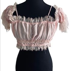 Crop Top Women Crop Top With Zipper On The Back, Pink Color, Like New Size L 100% Rayone 9 Inches Long Width 17 Approximately Fairy Crop Top, Women Crop Top, Lavender Tops, Top With Zipper, Crop Top Women, Grey Crop Top, Strapless Crop Top, Red Crop Top, Shell Pink