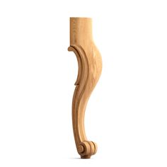 a wooden handle on a white background