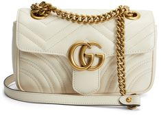 Check out the Gucci GG Marmont Shoulder Bag Matelasse Mini White available on StockX Gucci Pouch Bag, Fall Bags Handbags, Bags Inspiration, Gucci Gg Marmont Matelasse, Gucci Marmont Bag, Gucci Clutch, Gucci Handbag, Gucci Purses, Gucci Women