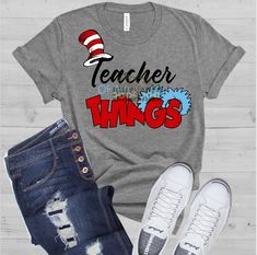 Dr Seuss Teacher, Dr Seuss Shirts, Seuss Crafts, Read Across America Day, Dr. Seuss, Dr Seuss Week, Teacher Appreciation Gifts Diy, Cricut Svgs, Read Across America