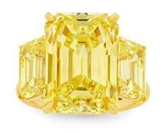 Fancy Intense Yellow Diamond Ring, 14.12 carats | M.S. Rau Fancy Yellow Diamond Ring, Canary Yellow Diamonds, Canary Diamond, Yellow Diamond Ring, Expensive Diamond, Yellow Diamonds, Yellow Diamond Rings, Yellow Jewelry, Fancy Yellow Diamond