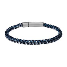 Add a stylish new element to your everyday wardrobe with this men's ion-plated stainless steel chain bracelet. Add a stylish new element to your everyday wardrobe with this men's ion-plated stainless steel chain bracelet. FEATURES Chain type: foxtail Length: 8.5 in. Chain width: 5 mm Closure: snap Metal: stainless steel Plating: ion plated Finish: polished Packaging: boxed Size: 8.5". Gender: male. Age Group: adult. Casual Stainless Steel Bracelet With Clasp, Casual Stainless Steel Bracelets, Casual Stainless Steel Bracelet, Modern Metal Braided Jubilee Bracelets, Modern Everyday Durable Jewelry, Stainless Steel Braided Bracelet With Clasp, Modern Metal Braided Bracelets With Stainless Steel Clasp, Modern Braided Bracelet With Stainless Steel Clasp, Modern Braided Bracelets With Stainless Steel Clasp