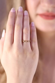 "Dainty Diamond Ring / Wedding Diamond Ring / 14k & 18k Gold Minimalist Ring Available in Gold, Rose Gold and White Gold ❥ ITEM DETAILS ---> Gold Color of Choice : Yellow Gold, Rose Gold, White Gold ---> Diamond Certificate : Comes with Diamond Certificate ---> Material : 14k ( 585 ) or 18k ( 750 ) Real Gold. It is Not Gold Filled or Gold Plated ---> Made to order ---> Band Thickness : 1.00 mm ---> Band Width : 1.05 mm ---> Clarity : H color VS/SI ---> Diamond Cut: Ro Delicate Half Eternity Rings, Dainty Rose Gold Half Eternity Wedding Ring, Dainty Rose Gold Emerald-cut Diamond Ring, Minimalist Rose Gold Wedding Ring With Rose Cut Diamonds, Delicate 14k Rose Gold Diamond Ring, Dainty Emerald Cut Rose Gold Diamond Ring, Dainty Emerald-cut Rose Gold Diamond Ring, Dainty Emerald Cut Diamond Ring In Rose Gold, Delicate Emerald Cut Promise Ring