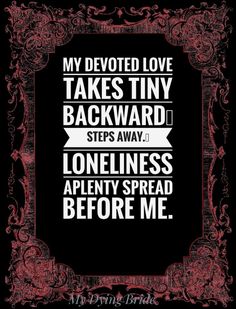 #mydyingbride #doometernal #metal #sadlovequotes #darkromance #dark #lyrics #darklove #death
#solitude Dark Love