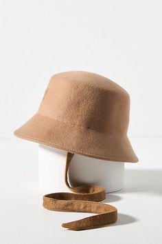 Wool felt Imported | Jonah Bucket Hat by Eugenia Kim in Brown, Women's, Wool at Anthropologie Brown Fits, Eugenia Kim, Wool Felt, Color Coding, Bucket Hat, Accessories Hats, Anthropologie, Autumn Fashion, Felt