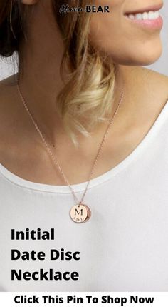 Your kids mean everything to you, so keep them close to heart with our gold plated Initial Date Disc Necklace that can be personalised with up to 4 discs - each one with a different letter & date. The perfect for your mum, grandma or partner. Click this pin to personalise yours today. Personalised Jewellery, Disc Necklace, Someone Special, Personalized Jewelry, Dog Tag Necklace, Charm Necklace, Initials, Gold Necklace, Gold Plate