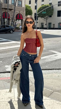 Going Out Bday Outfit, Cool Girl Birthday Outfit, Going Out Outfits Night Jeans, Statement Jeans Outfit, 2024 Trend Outfit, Elevate My Style, Night Out With The Girls Outfit, Bday Fit Ideas, Nyfw Outfit Inspiration