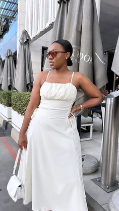 White Dress For Women, Church Girl, Lady Lady, Hacks Clothes, White Prom Dress, Fashion Hacks, White Dresses For Women, Fashion Hacks Clothes, Brunch Outfit