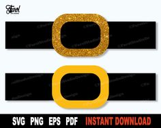 black and gold glitter font with the letter o on it