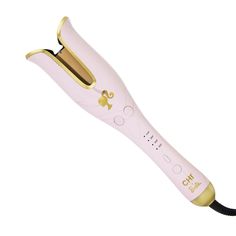 Create bouncy curls at the push of a button with the CHI x Barbie 1" Ceramic Rotating Curler, in a lightweight and compact Spin n Curl design, perfect for on the go. With an ergonomic design, the Compact Spin n Curl has the ability to get closer to the root creating volume and body.

Hair is drawn into the curl chamber where it is heated and timed to create perfect curls and waves every time! Ceramic heat technology produces far infrared heat while conditioning benefits of negative ions results Chi Hair Products, Barbie Dreamhouse, Flat Iron Curls, Edges Hair, Long Lasting Curls, Hair Care Products Professional, Black Seed Oil, Bouncy Curls, Hair Shine