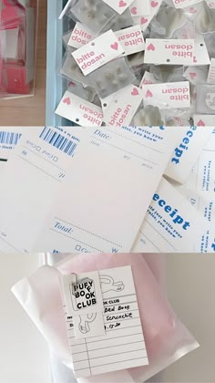 several different types of stamps and envelopes