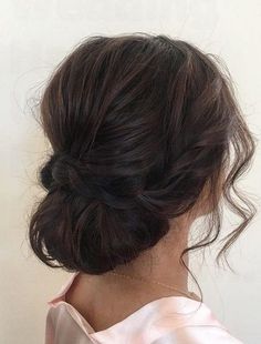 39 Chic Wedding Hair Updos for Elegant Brides | Wedding Decor Ideas Brunette Updo, Messy Wedding Hair, Loose Updo, Trendy Wedding Hairstyles, Hair Wedding, Wedding Hairstyles Updo, Hair Updo