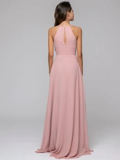 Koutun A Line Halter Chiffon Bridesmaid Dresses With Bow Bridesmaid Dresses With Bow, Dresses With Bow, Lilac Bridesmaid, High Low Bridesmaid Dresses, Lilac Bridesmaid Dresses, Sweetheart Bridesmaids Dresses, Bridesmaid Dresses Long Chiffon, Sparkly Prom Dresses, Halter Bridesmaid Dress