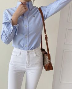 Polo Office Outfit, John Walker, Fashion Top Outfits, Casual Outfit Inspiration, Office Outfits Women, Office Outfit, Smart Casual Outfit