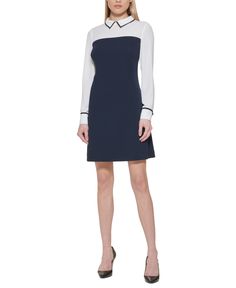 in stock Chic A-line Tommy Hilfiger Dress, Elegant Black Tommy Hilfiger Dress, Chic Tommy Hilfiger Dresses For Work, Fitted Tommy Hilfiger Sheath Dress, Tommy Hilfiger Fitted Sheath Dress, Elegant Tommy Hilfiger Dresses For Workwear, Tommy Hilfiger Fitted Party Dress, Chic Tommy Hilfiger Mini Dress For Work, Chic Tommy Hilfiger Dress